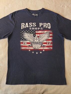 Bass Pro Shops Navy Short-Sleeve Eagle & Flag Graphic Tee